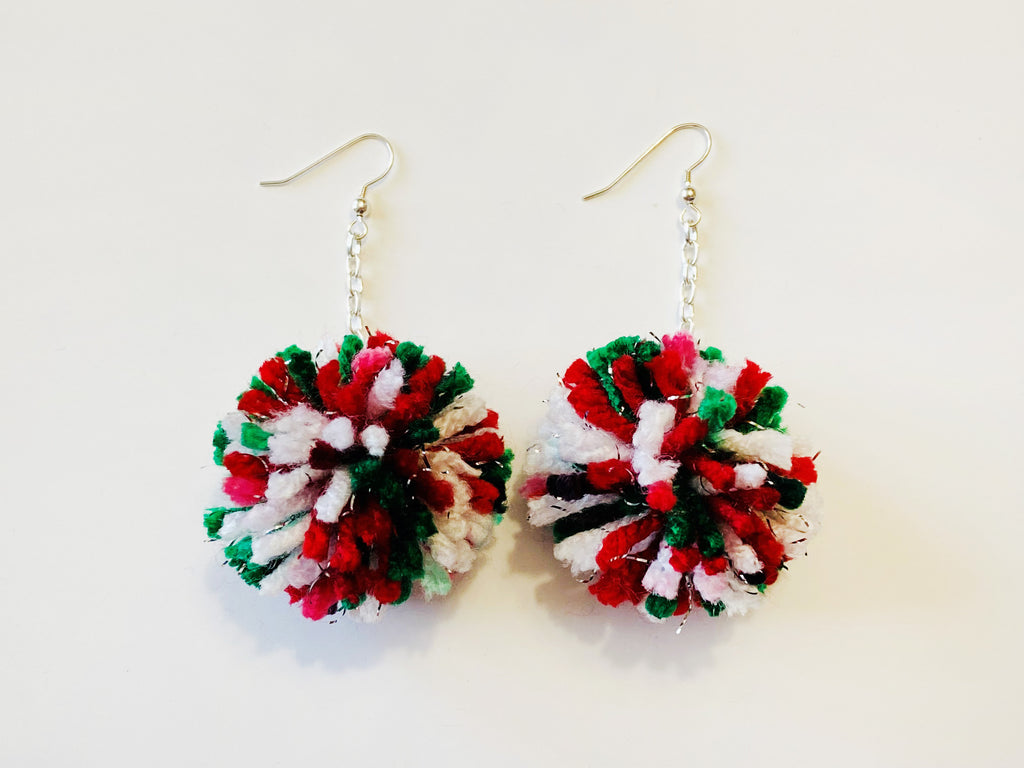 POM-POM CHRISTMAS HOLIDAY GIFTING COLLECTION EARRINGS