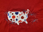 BUBBLE USA RED COTTON T-SHIRT