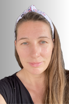 PATRIOTIC KNOTTED HEADBAND WHITE