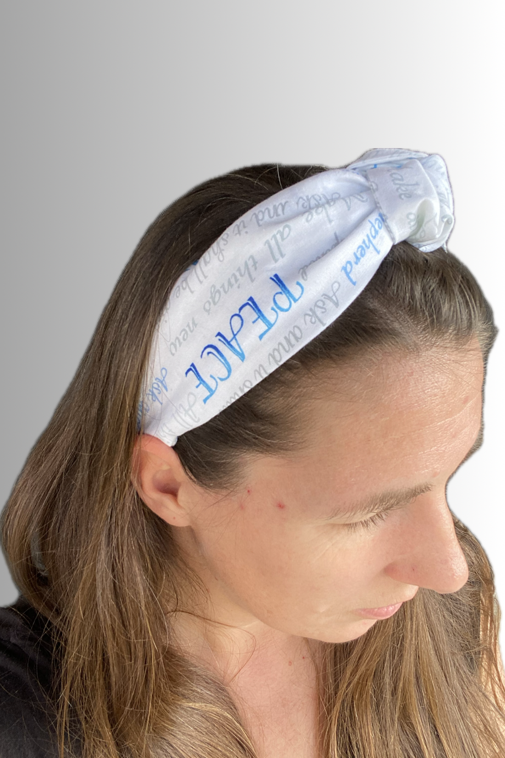 FAITH COLLECTION KNOTTED HEADBAND WHITE